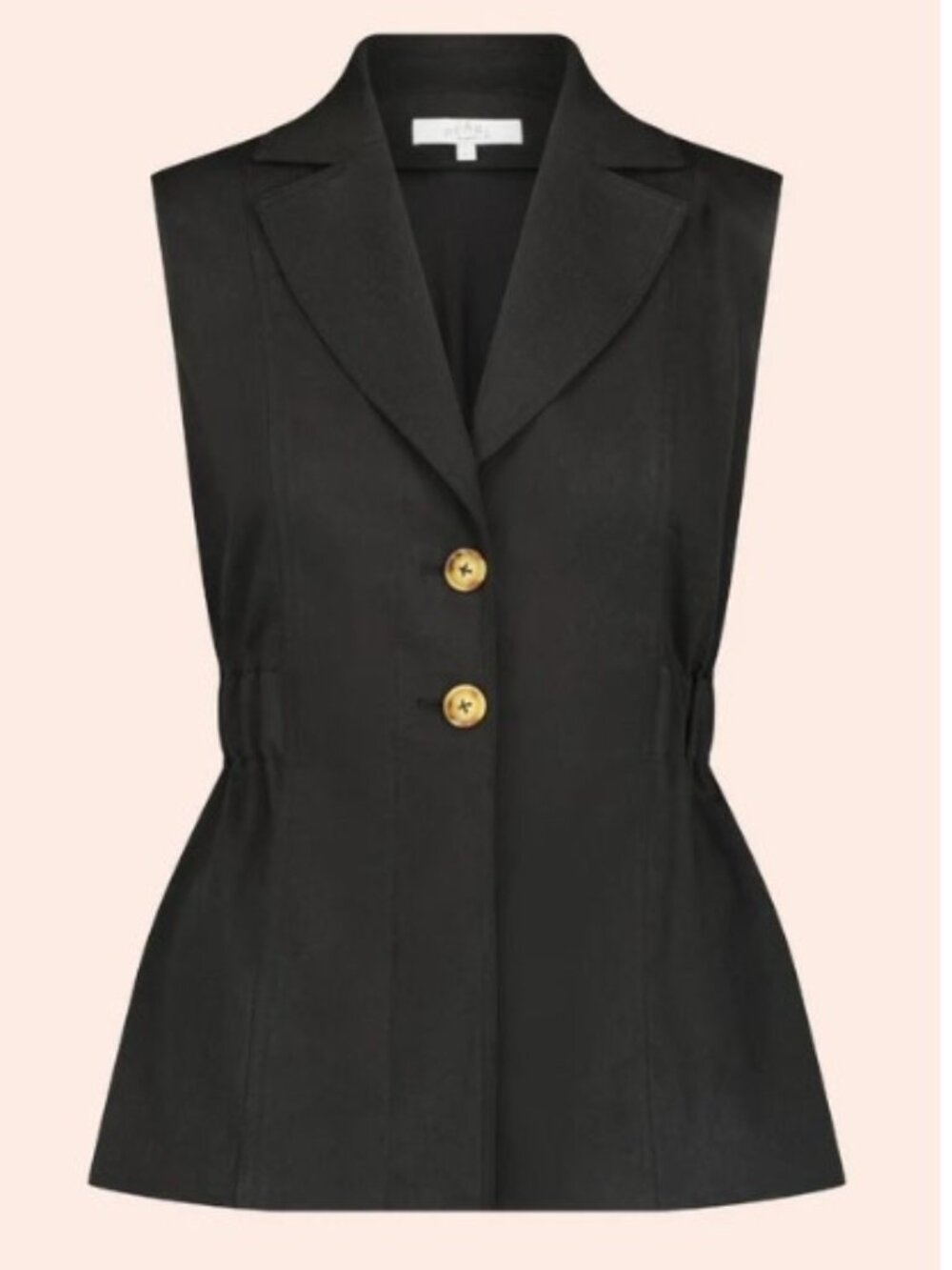 PEARL by Lela Rose Linen Vest